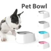 Dog Drinking Water Bowl Floating Non-Wetting